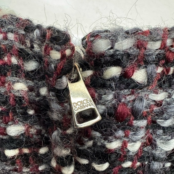 DOLCE & GABBANA Stunning Fringed Wool Tweed Boucle Dress 42 IT / 6 - 8 US - Picture 6 of 11